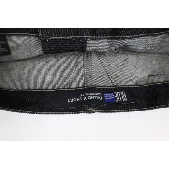 Deadstock Vintage 90s Marithe Francois Girbaud Mens 32 Baggy Denim Shorts Black - Picture 7 of 14